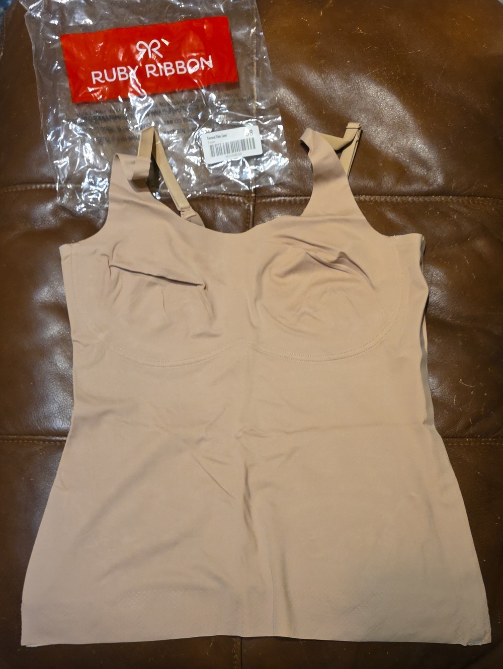 Ruby Ribbon Beige Shaping Camisole
